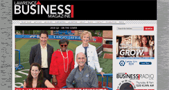 Desktop Screenshot of lawrencebusinessmagazine.com