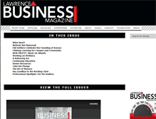 Tablet Screenshot of lawrencebusinessmagazine.com